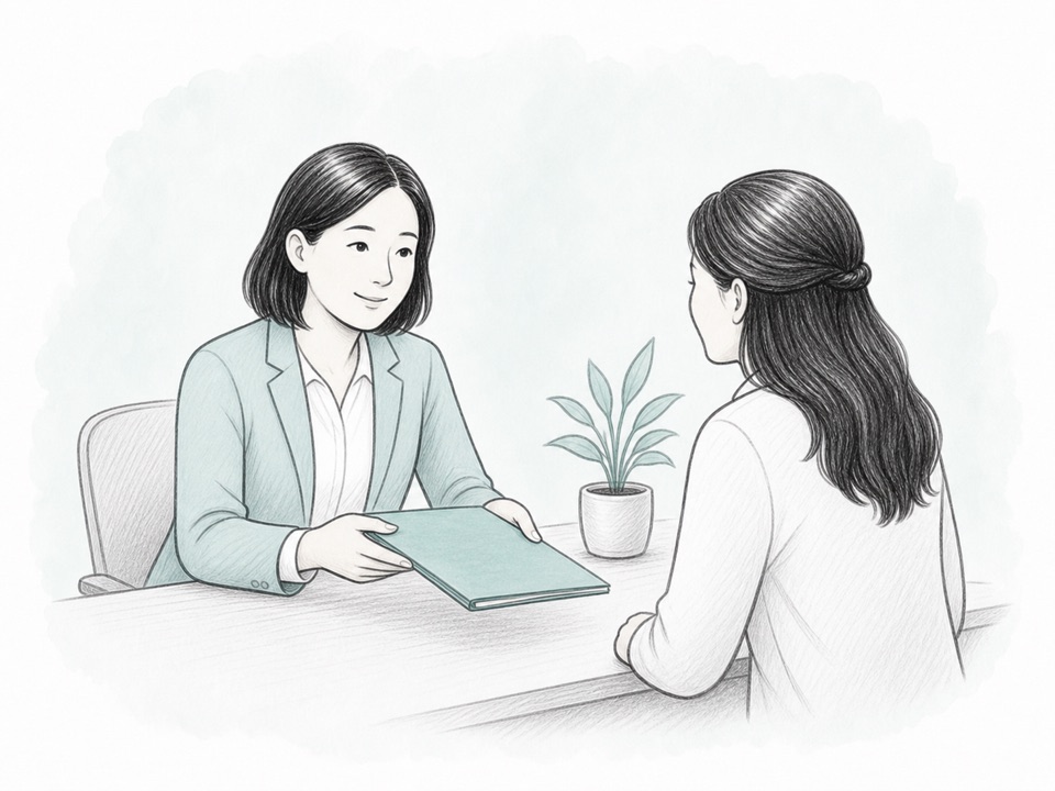 An employer offering a support folder to an employee