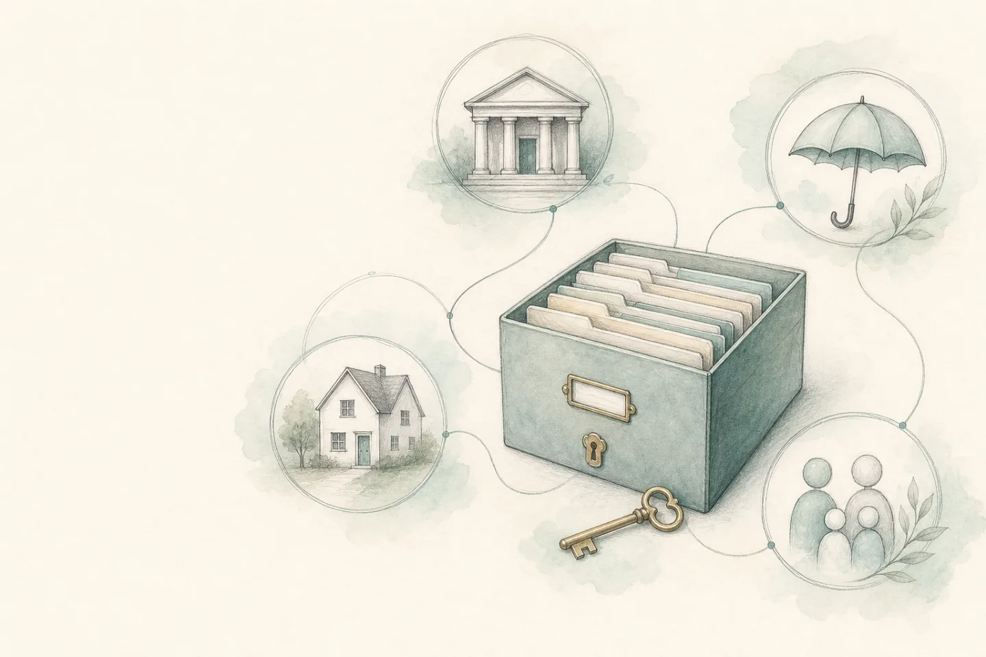 Hand-drawn illustration for Estate Administration