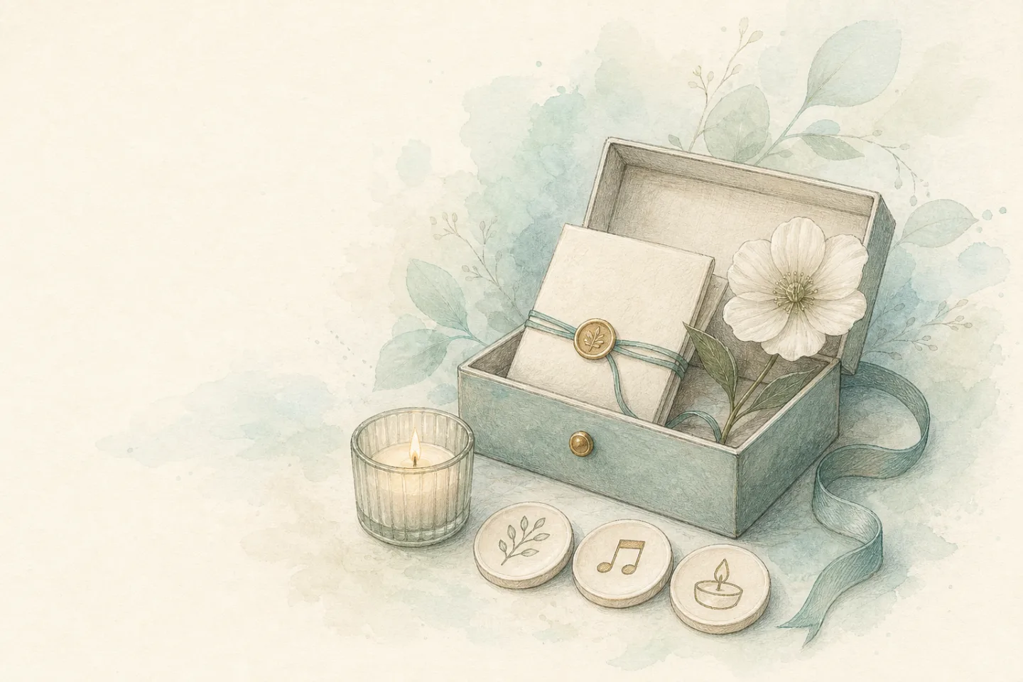 Hand-drawn illustration for Funeral Plan