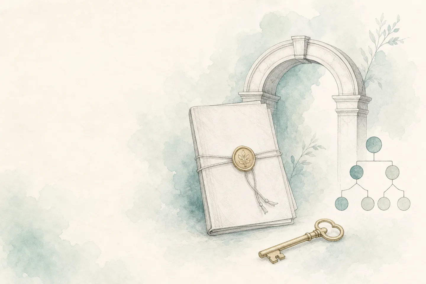 Hand-drawn illustration for Probate Support